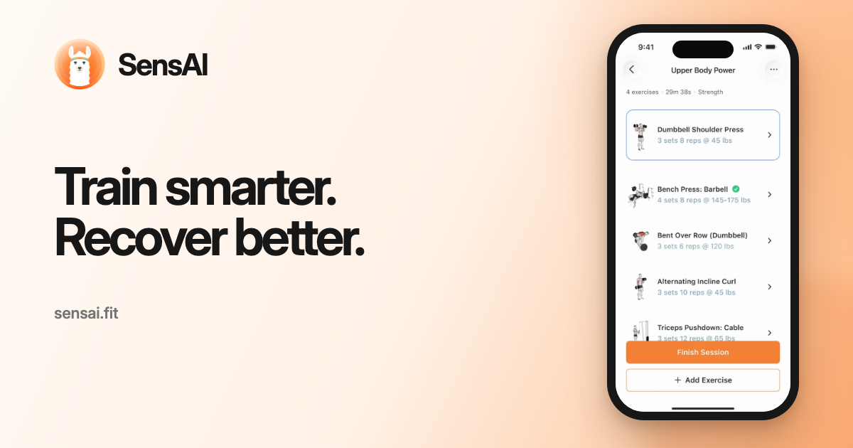 AI-Powered Personal Trainer App | SensAI